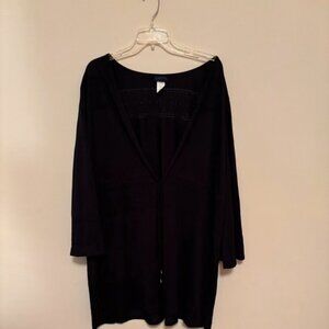 Black beach cover up